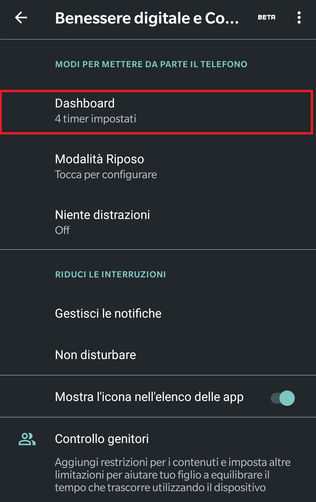 Benessere digitale 3 - Come configurare la funzione "Benessere digitale" su Android