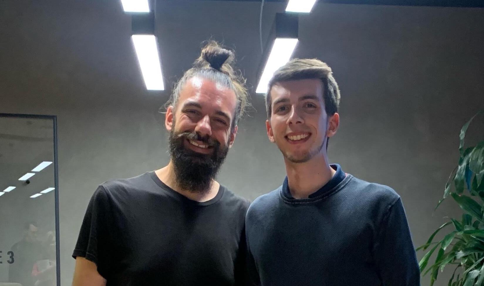 Fotografia di Simone Zamboni e Gianluca Gotto insieme