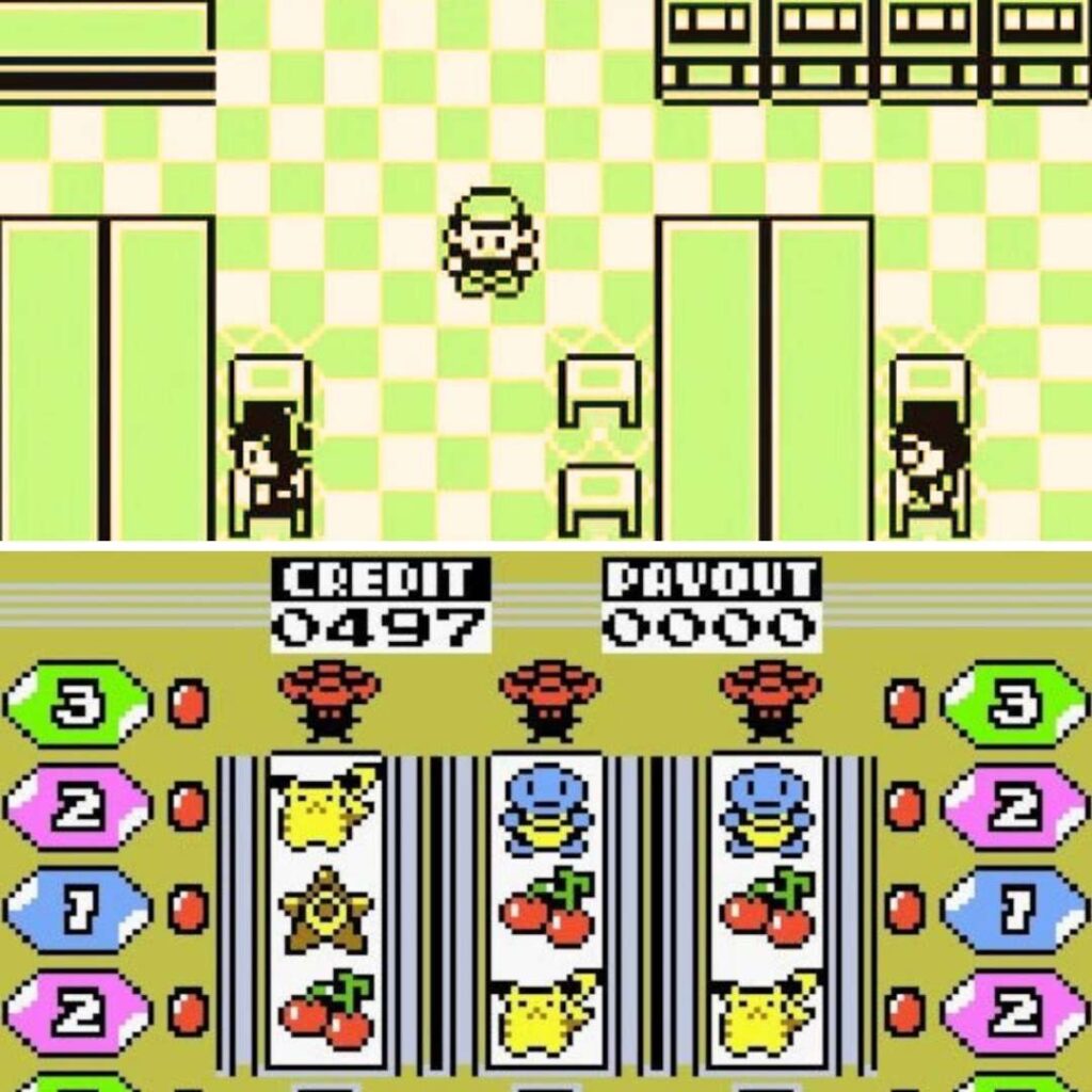 Slot machine in Pokemon Rosso e Pokemon Blu