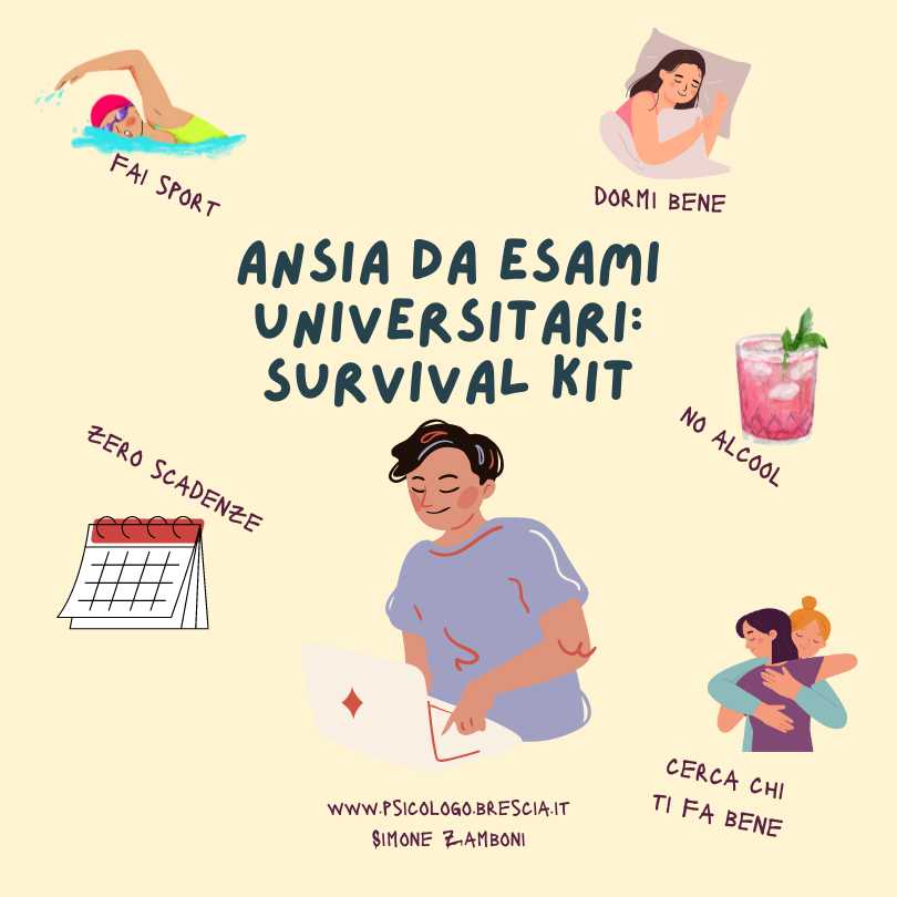 Ansia da esami universitari survival kit con 5 consigli